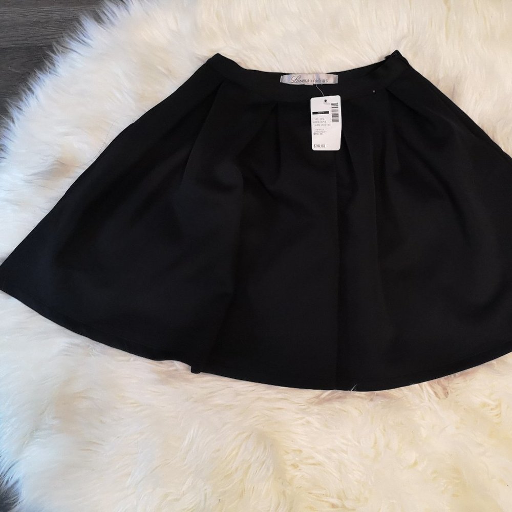 Revolve x Lovers + Friends Pleated Mini Skirt in Black - Size XS